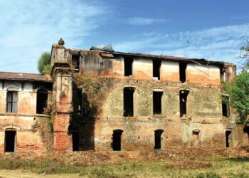 Historical Garbha palace in state of neglect in Kailali