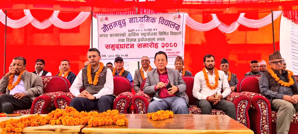 India’s Development Initiatives in Nepal: Kapilvastu witnesses inauguration of school projects
