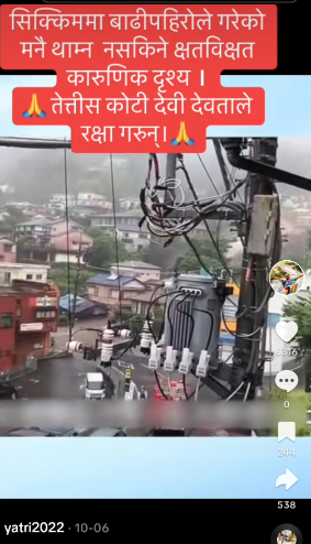 TikTok User Falsely Attributes 2021 Japanese Landslide Video to Sikkim Flash Floods