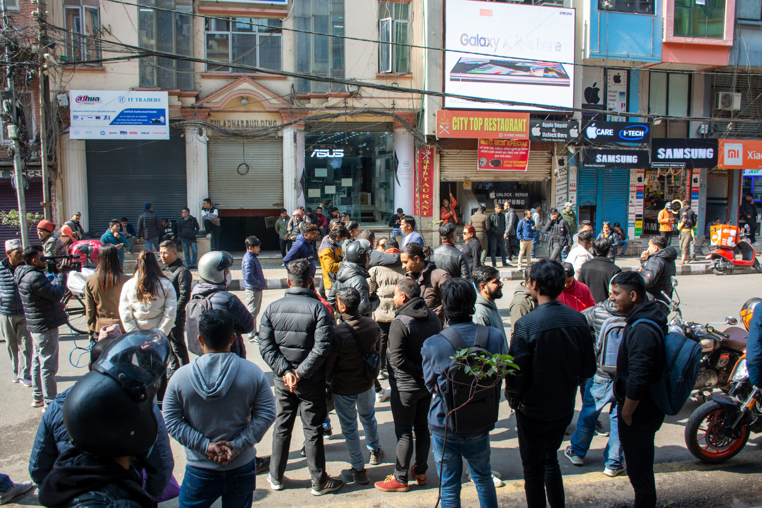 Protests emerge in response to New Road parking ban in Kathmandu
