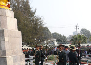 In Pictures: Prime Minister Dahal honors Martyrs on Martyrs Day