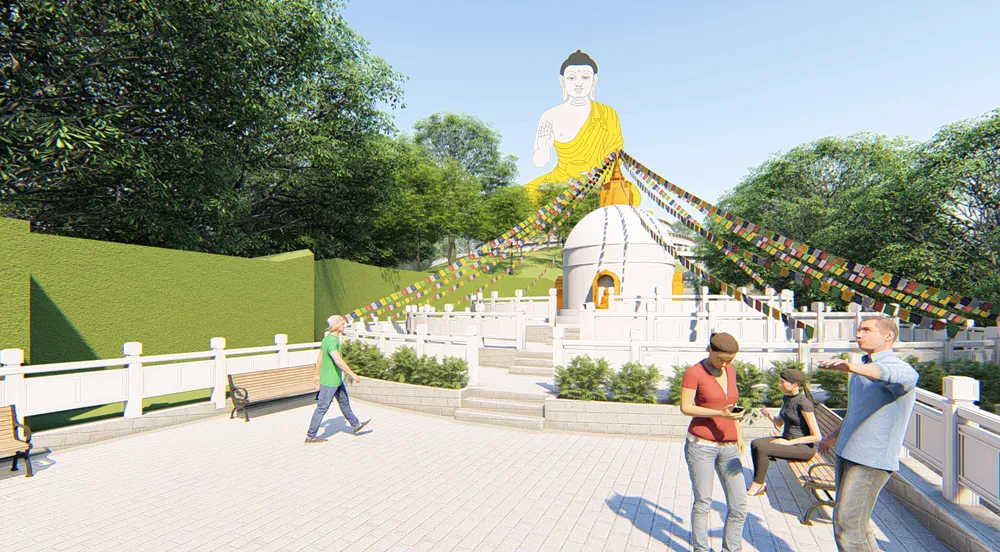 World’s tallest “Big Buddha” being constructed in Bhedetar