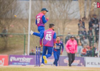 Namibia off to a steady start with 51 runs in loss of two wickets in first powerplay