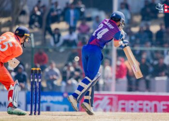 Nepal sets 173-run target for Netherlands in ICC CWC League 2 match