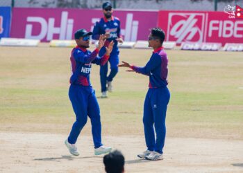 Karan KC strikes early as Nepal claims Netherlands’ first wicket