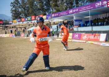 Netherlands sets aggressive tone with 55 runs in powerplay against Nepal