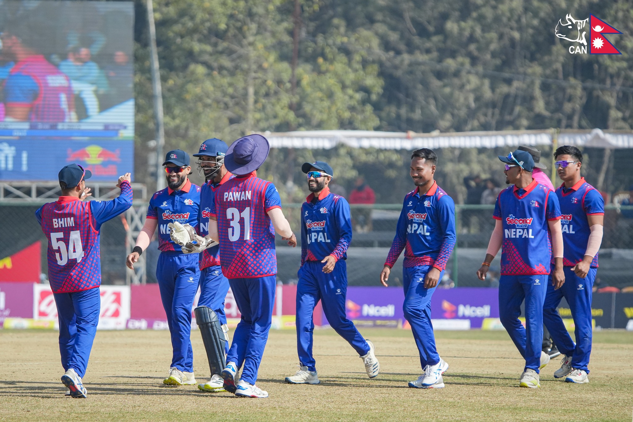 Nepal gets a target of 233 runs against Canada