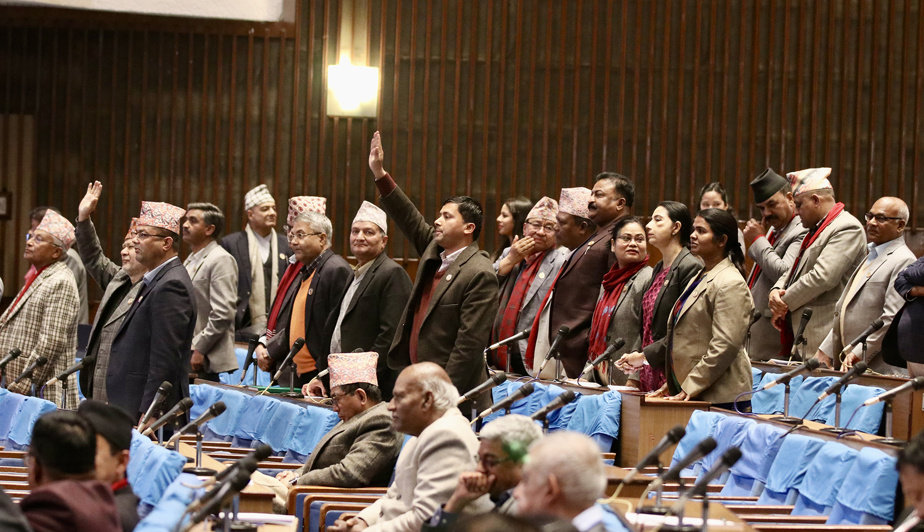 Parliament session disrupted by opposition, meeting adjourned