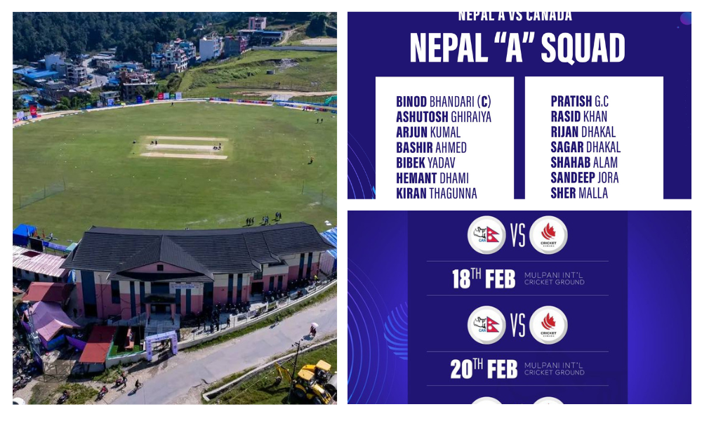 Nepal A to face Canada XI in opening match of ODI series today
