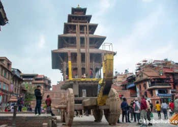 Bhaktapur Durbar Square gears up for Bisket Jatra celebrations (with photos)