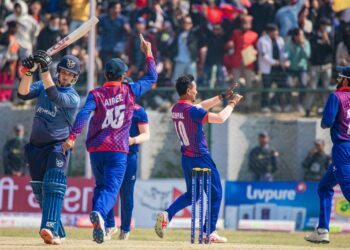 Nepal clinches victory against Namibia by a margin of three runs