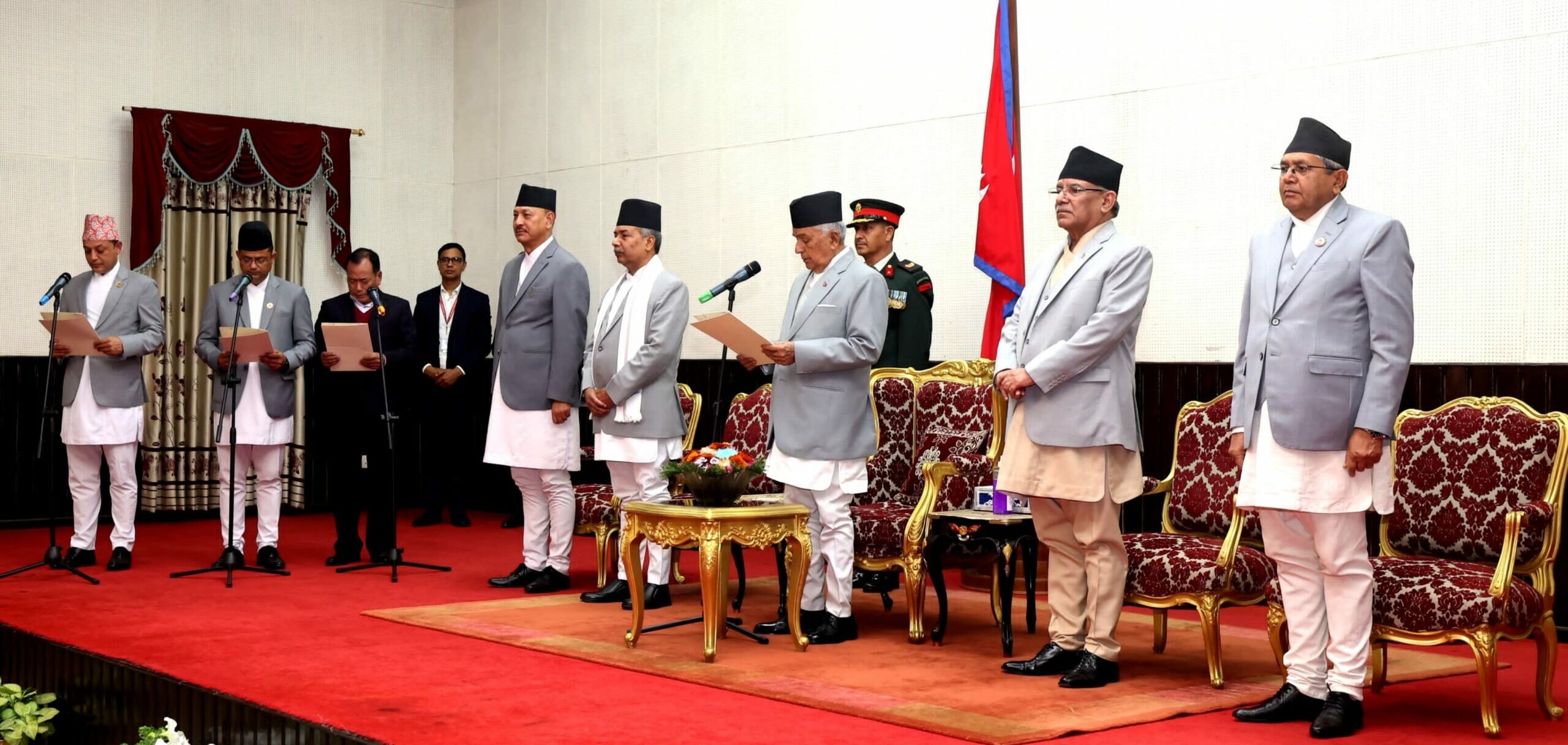 Three ministers from new coalition sworn in
