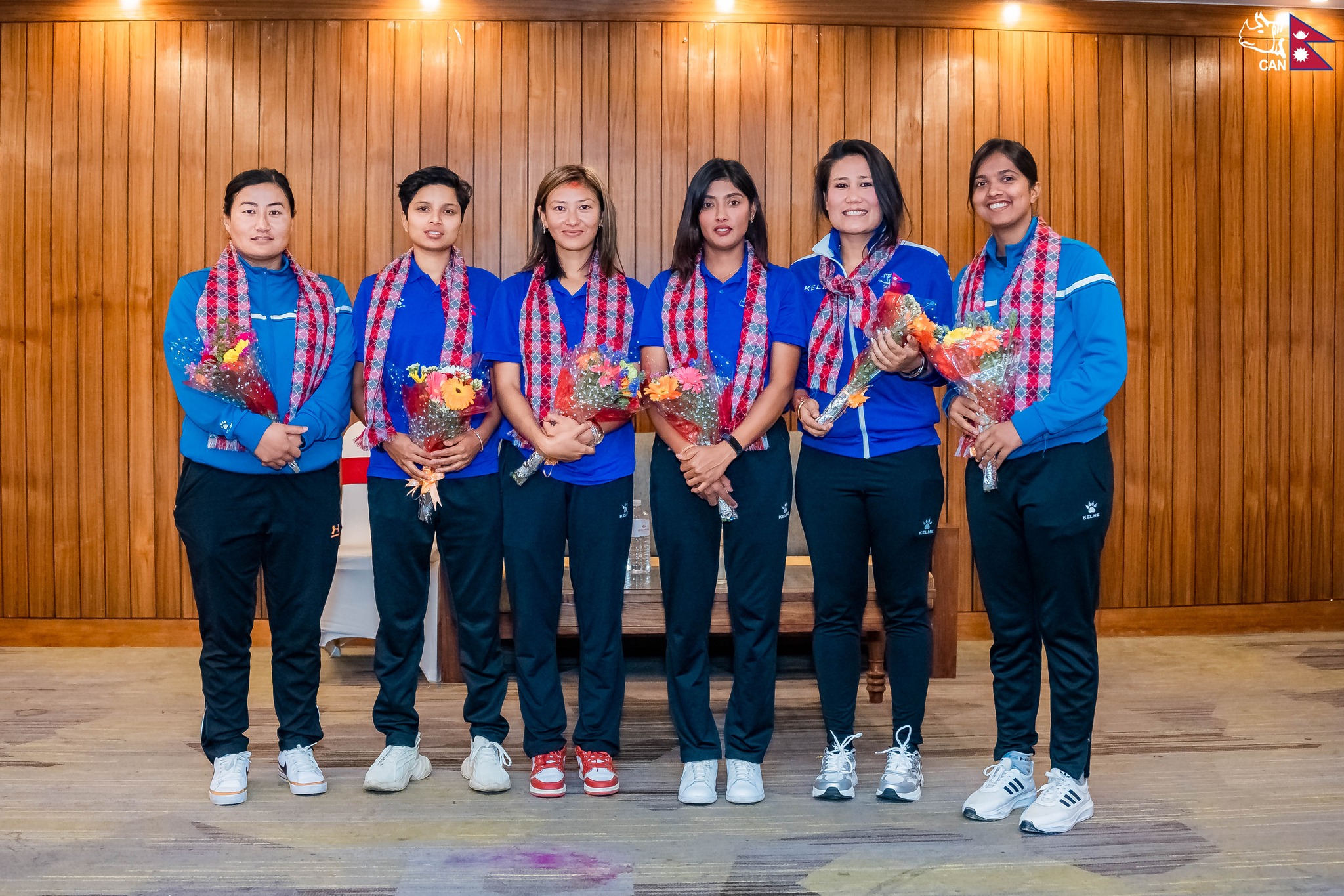 Six Nepali women cricketers leave for Malaysia