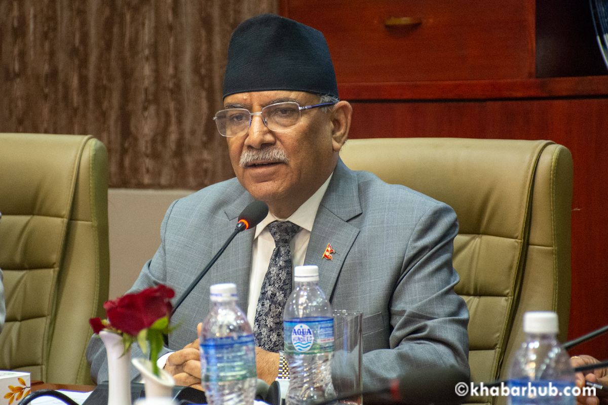 PM Dahal leads discussion on good governance at Khabarhub event