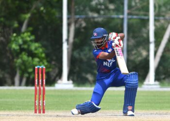 Early setback for Nepal as two wickets fall in powerplay against UAE