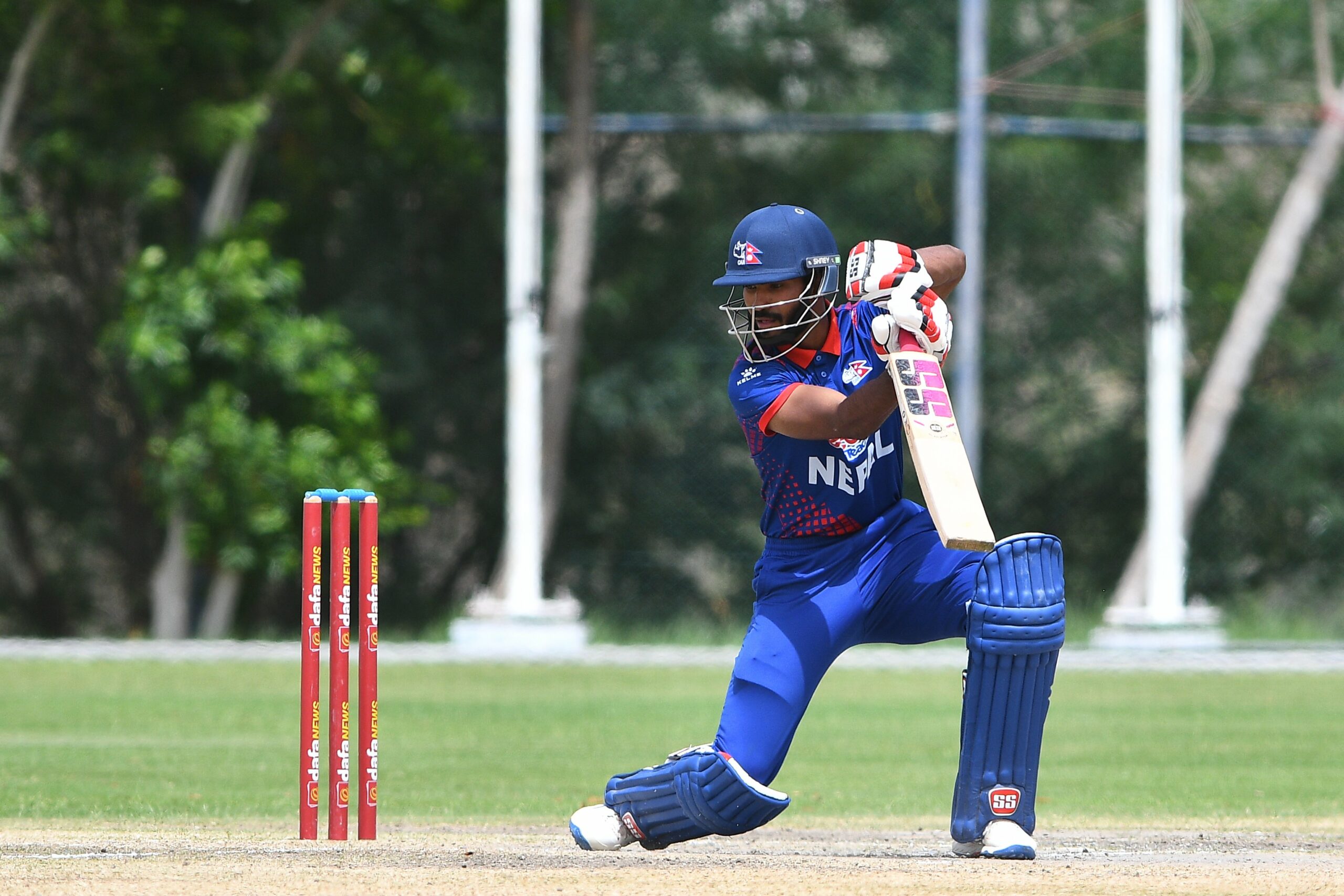 Early setback for Nepal as two wickets fall in powerplay against UAE