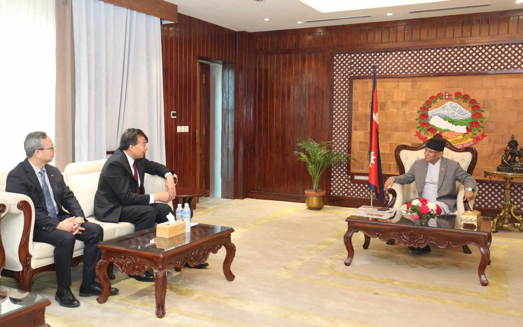 President of China’s CIDCA meets PM Dahal