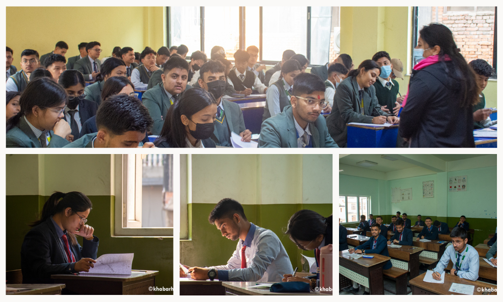 PHOTOS: Grade 12 board exams commence across Nepal