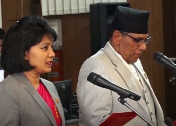 Anjan Shakya takes oath as National Assembly member