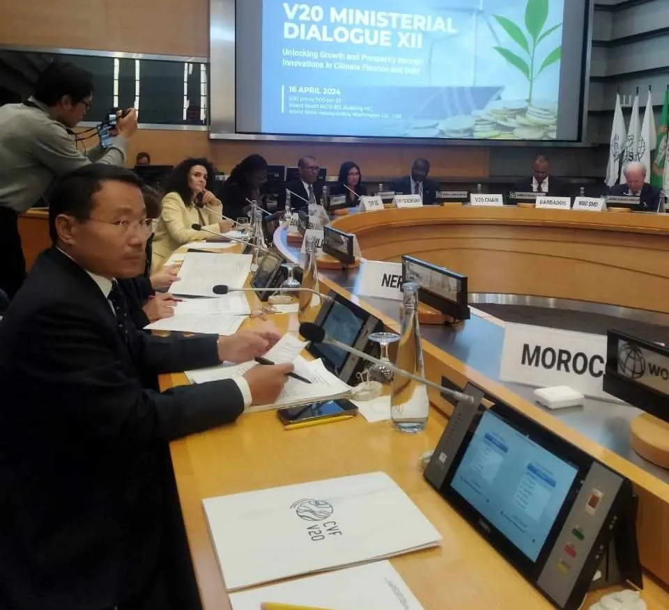 Finance Minister Pun emphasizes need for global commitment to mitigate climate change risks