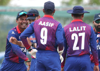 Nepal beats Hong Kong by eight wickets, third consecutive victory in Oman
