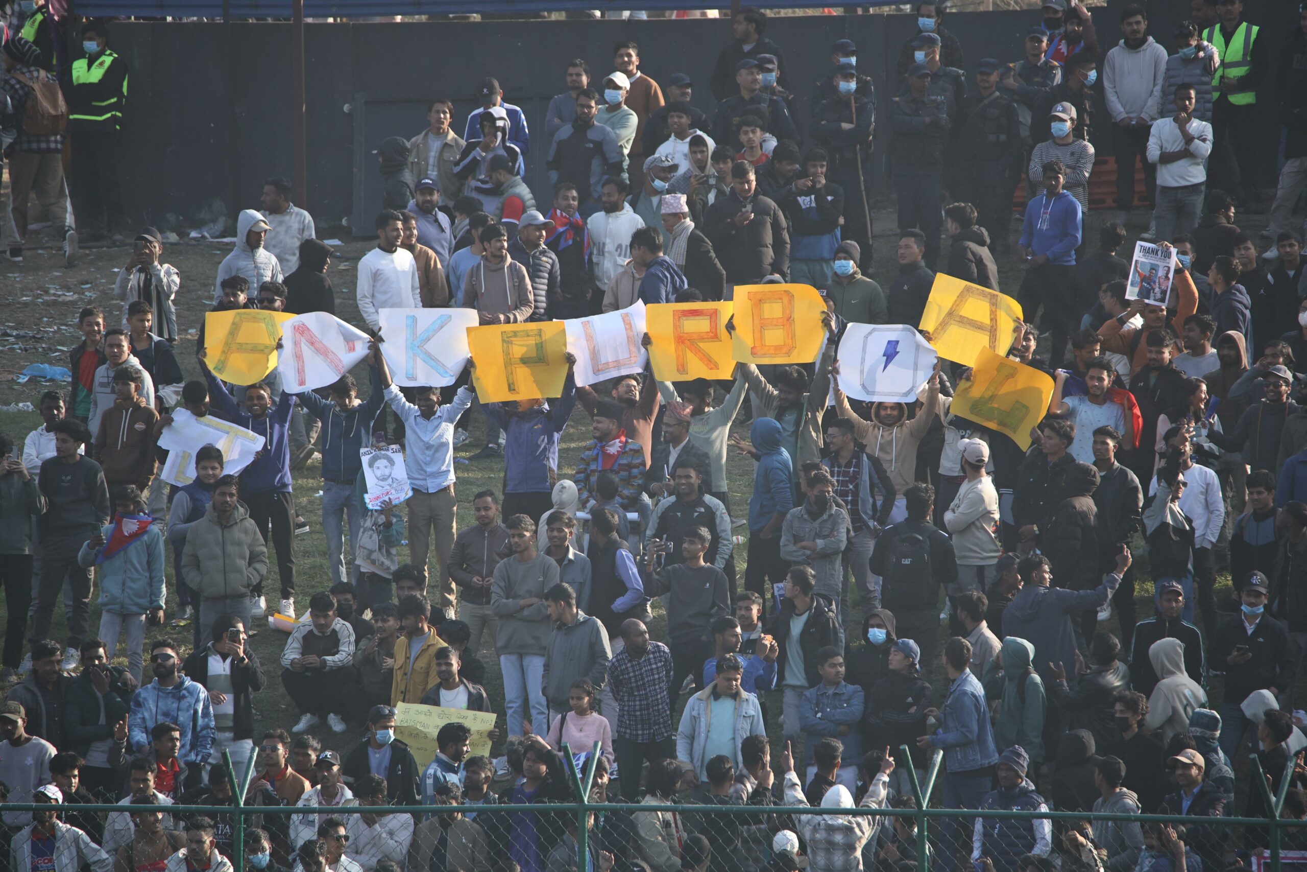 Seven injured in crowd crush during NPL opening match in Kirtipur