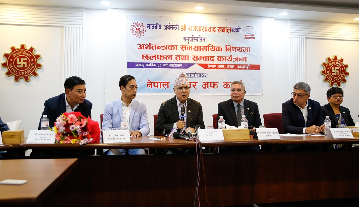 Chamber submits 33-point recommendations to Finance Minister, calls for policy stability and stronger security guarantees