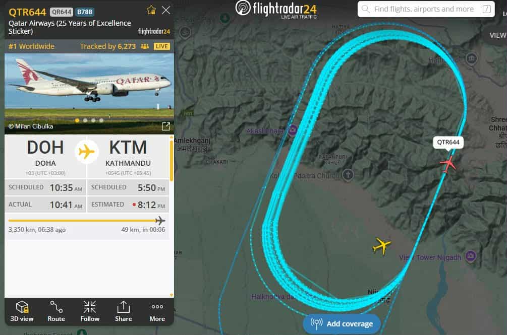 Qatar Airways flight diverted to Dhaka after Kathmandu runway lighting failure