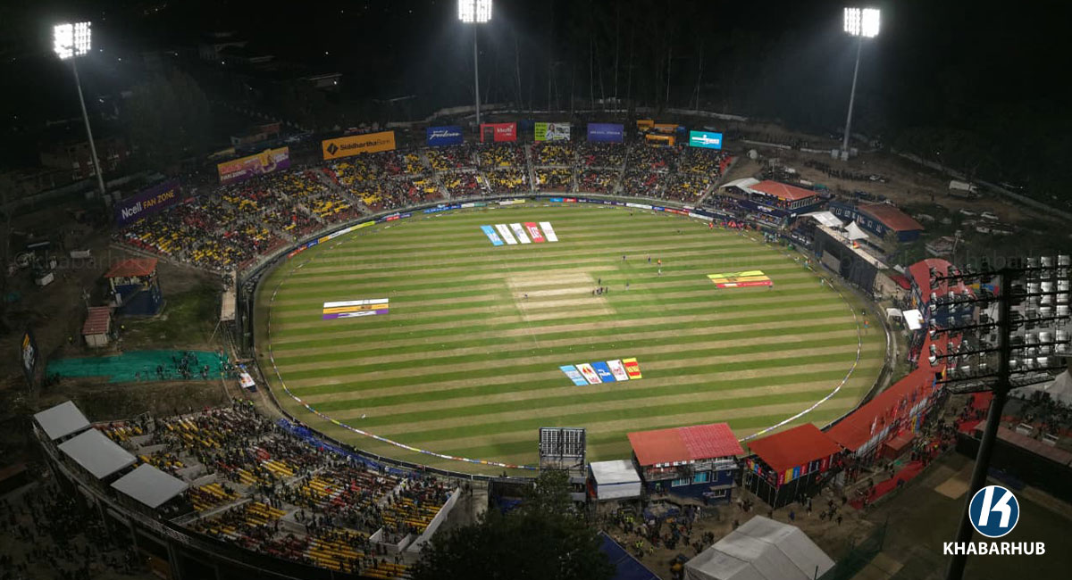Fans enjoy night cricket for the first time in Nepal