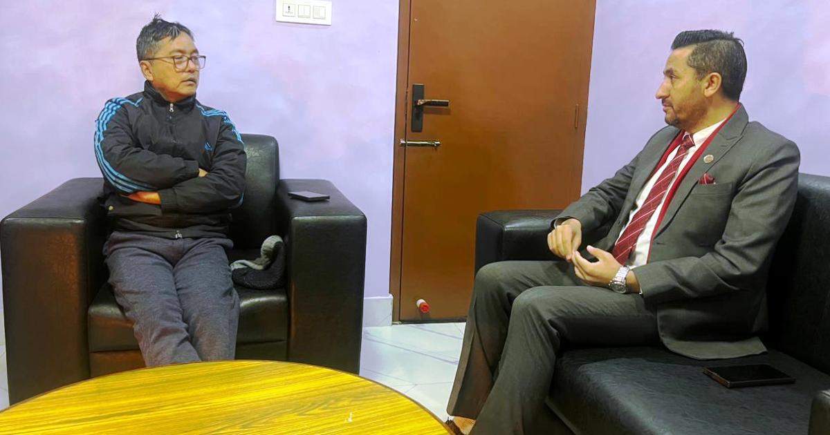 Communications Minister Kharel meets RPP Chair Lingden over election environment