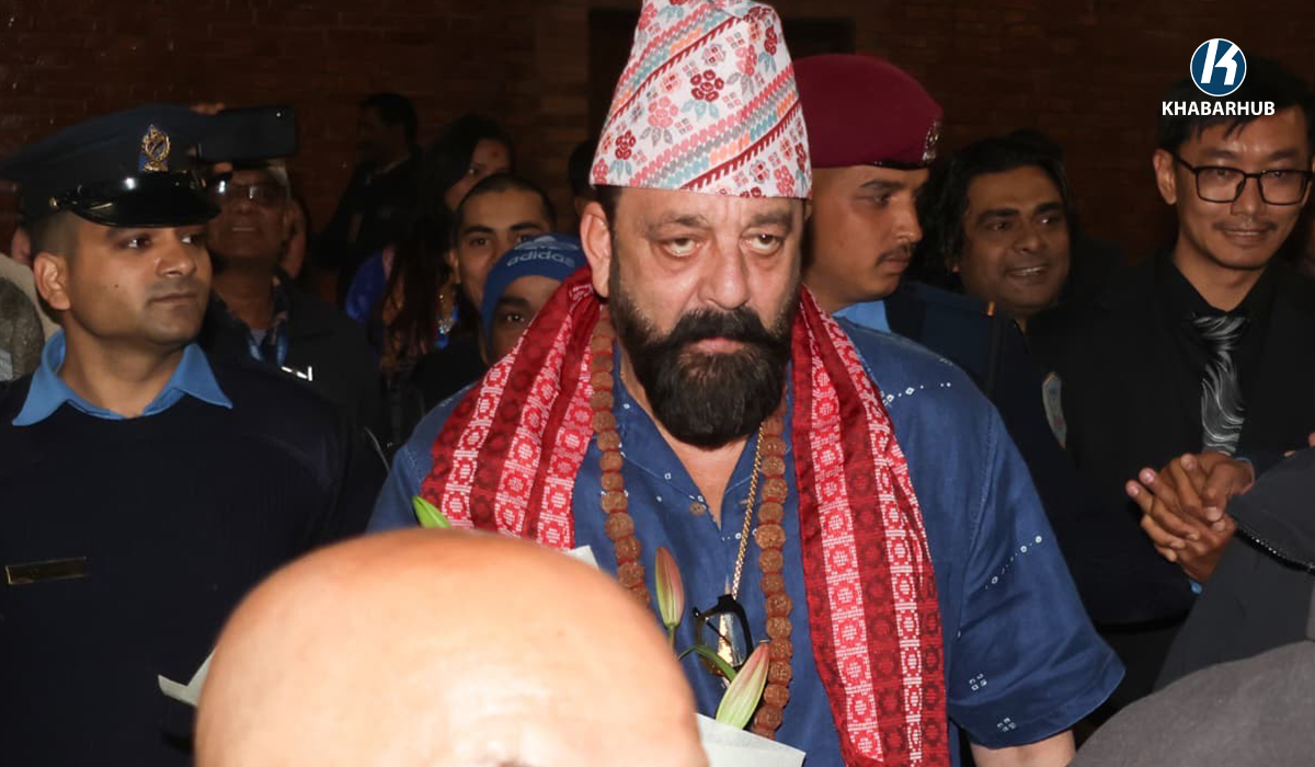 Bollywood Superstar Sanjay Dutt arrives in Nepal (Photos)