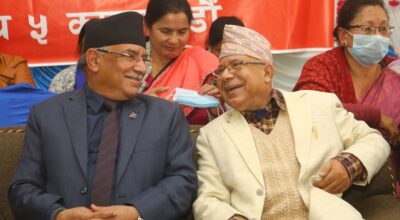 Pushpa Kamal Dahal and Madhav Kumar Nepal