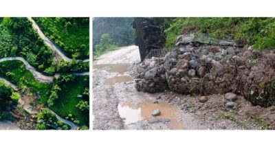 Rajduwali landslide section