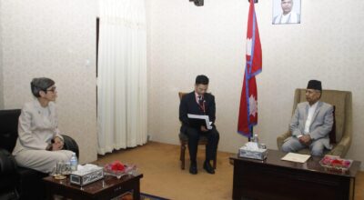 Swiss envoy pays courtesy call on Vice President Yadav