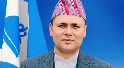 RSP lawmaker Ganesh Poudel smeared with black soot in Rautahat