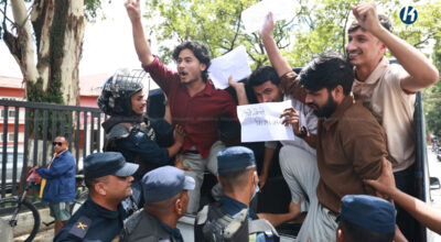 Five detained as youths protest against Education Minister at Tribhuvan University event