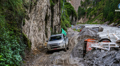 Monsoon mud hampers traffic on Syafrubesi-Rasuwagadhi highway (Pics)