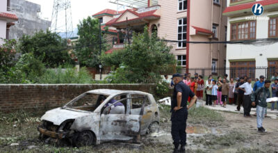 Man found dead in burned car in Kirtipur identified