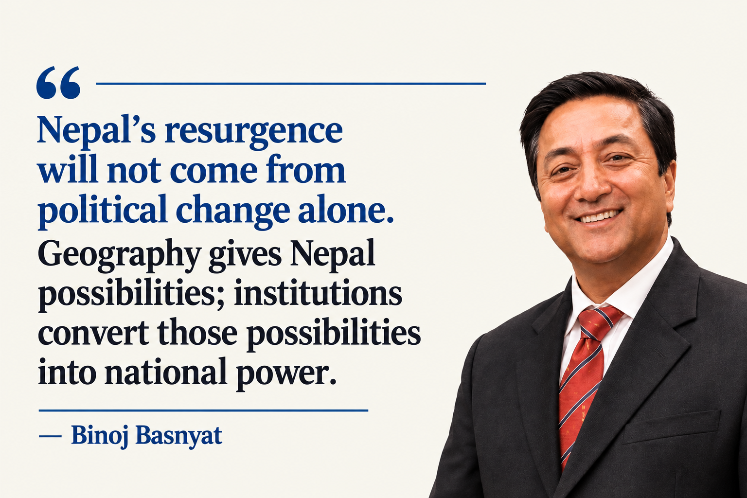 From political renewal to national resurgence: Nepal’s path to strategic stability